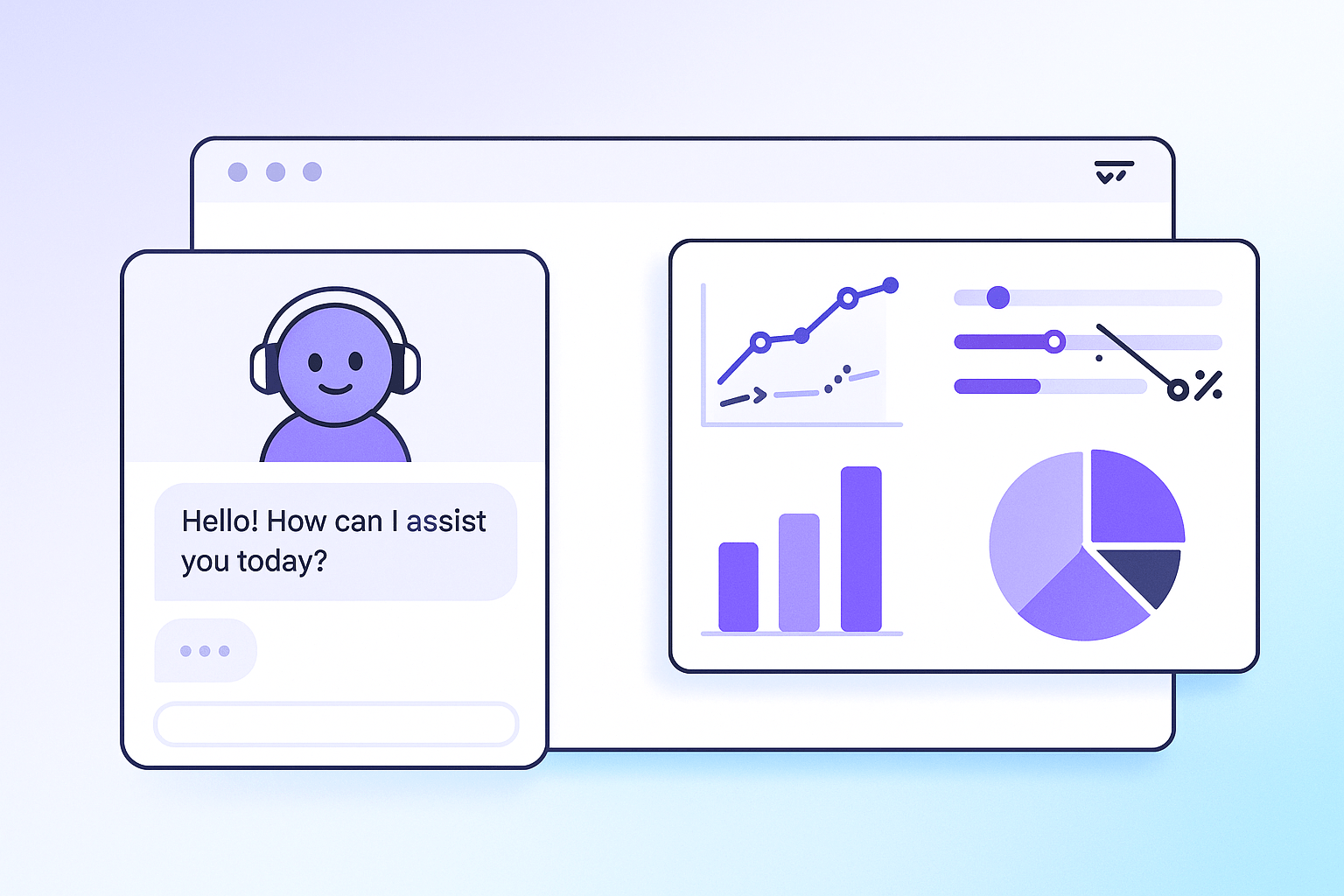 Agent Embed Dashboard Preview showing AI chat widget interface with analytics, conversation management, and customization options